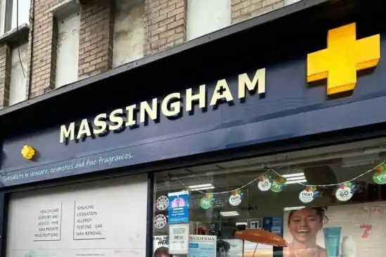 Massingham's Chemist website preview